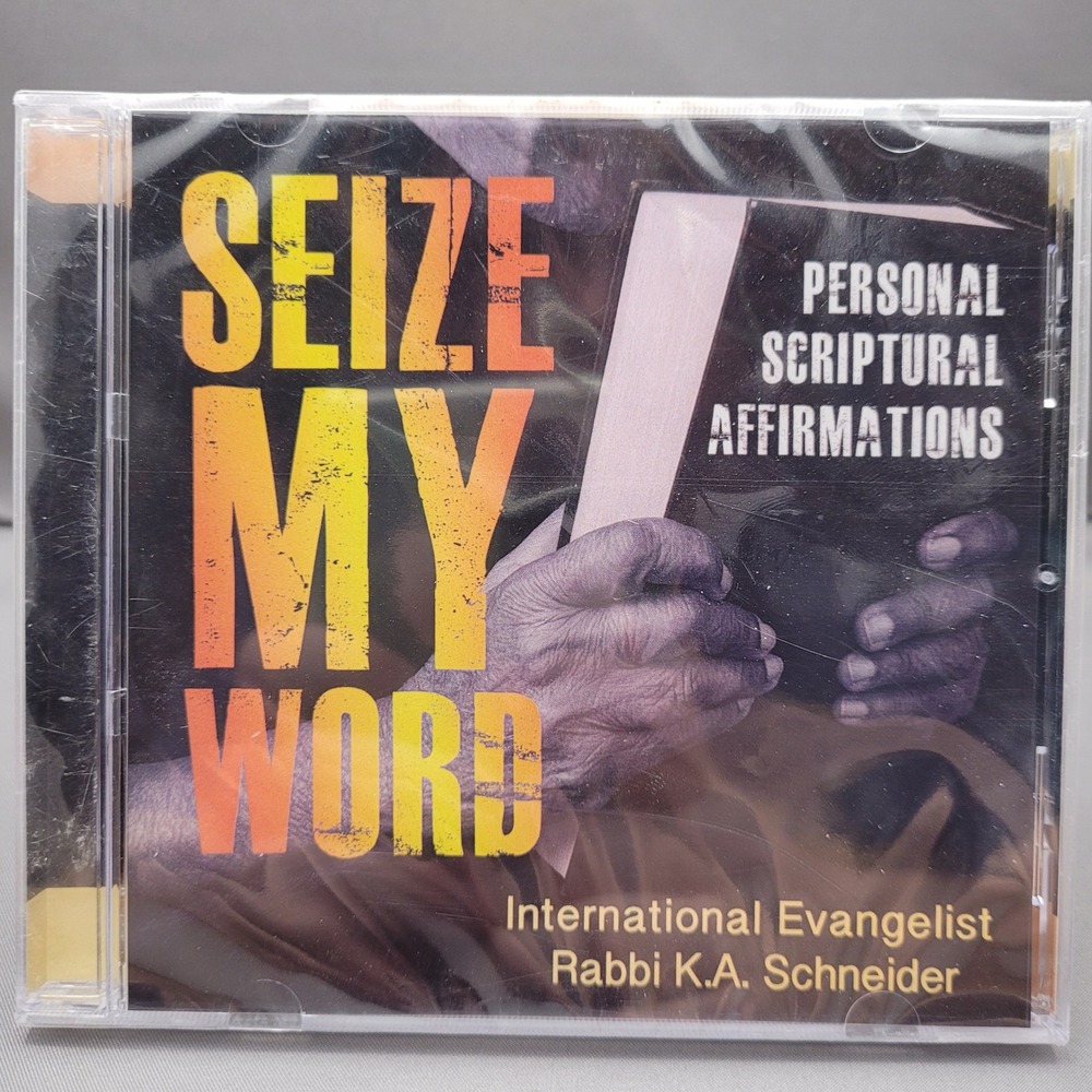 Seize My Word by Rabbi K.A. Schneider (Audio CD, 2011) *SEALED*